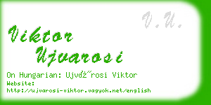 viktor ujvarosi business card